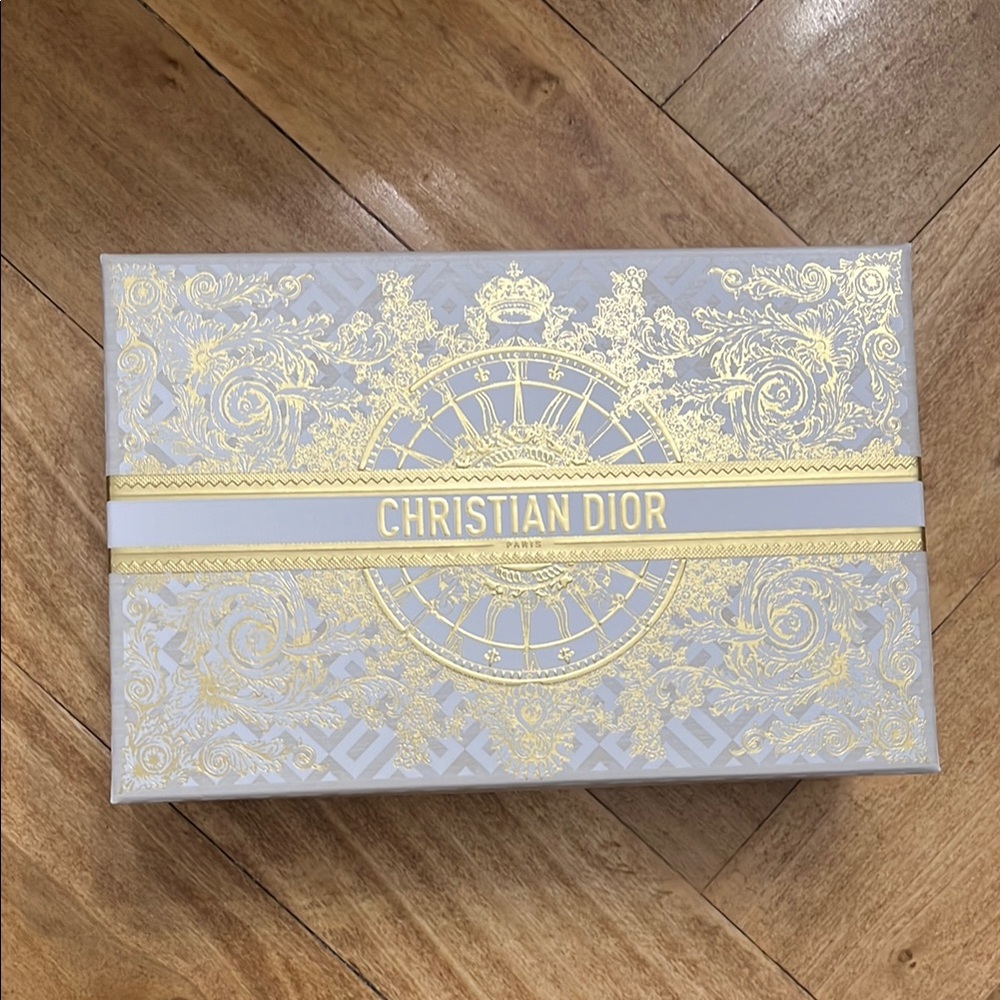 Christian Dior Gold and Silver Decorative Box